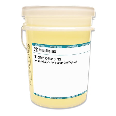 Trim OE310NS-5G Cutting Oil, OE310 NS, Straight Oil, 5 gal, Pail, Straw Yellow