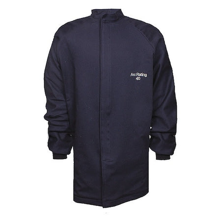 National Safety Apparel C04UQUQ40SM32 FR Jacket, 40 cal/sq cm, S, 9 oz UltraSoft(R), Hook-and-Loop Closure