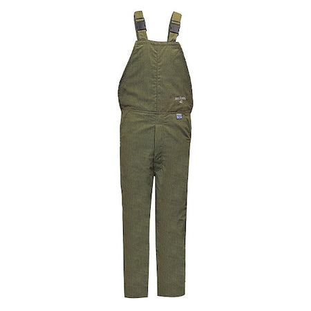 National Safety Apparel C45NPQHLTLG32-NR Bib Overalls, 40 cal/sq cm ATPV, 32 in Inseam, RevoLite(TM), Adjustable Strap