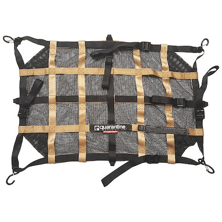 Quarantine Restraints QAB-UTS Cargo Net, 350 lb/in, Polyester, Black