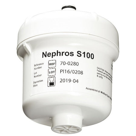 Nephros 70-0280 Quick-Connect Filter, 3 gpm, 3 in Dia