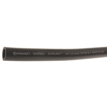 Continental CWH075-75-G 3/4 in ID x 75 ft L Garden Hose, EPDM Tube, Black