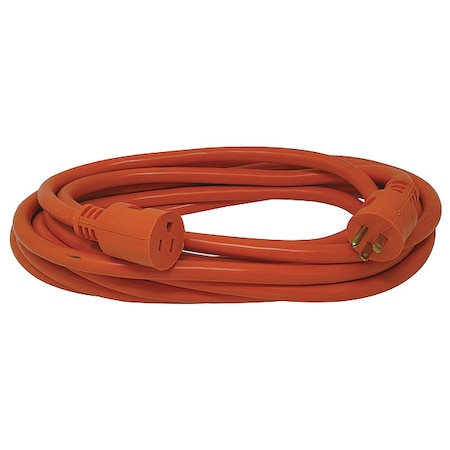 Southwire 2459SW0003 STW Extension Cord, 14 AWG, Outdoor, 14/3, 1 Outlets, 5-15R, Orange, PVC, 5-15P, 100 ft