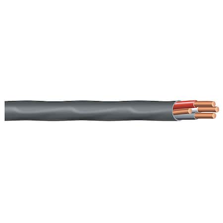 Southwire 63949205 Non-Metallic Building Cable, NM-B, 8 AWG, 3C with Ground C, Black, Nylon, Stranded, 600V AC, 500 ft