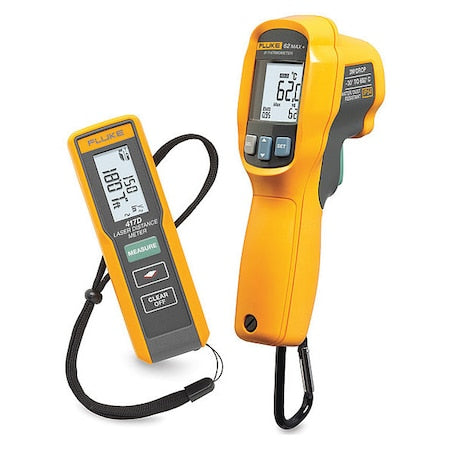 Fluke FLUKE 417D+62MAX+ KIT Laser Distance Meter Kit, Backlit LCD
