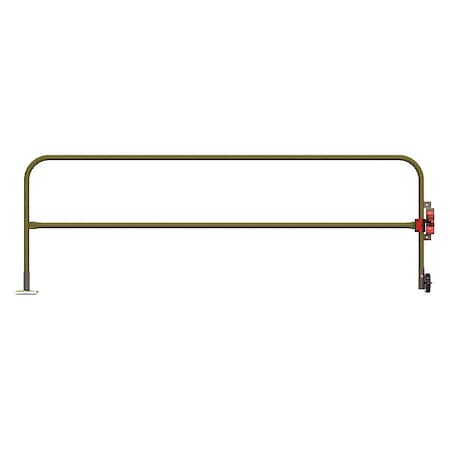 Garlock Safety Systems 301540 Floor Mounted Swing Gate, Red