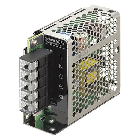 Omron S8FSG15024CD DC Power Supply, 100/240V AC, 24V DC, 150 W, 6.5 A, DIN Rail