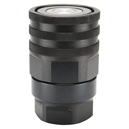 Parker FET-751-16FO Hydraulic Quick Connect Hose Coupling, Steel Body, Thread-to-Connect Lock, 1-5/16