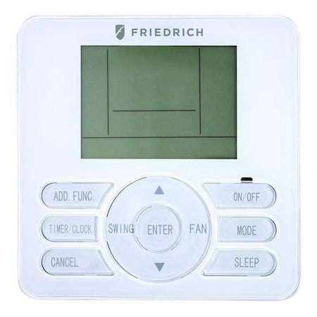 Friedrich FPWC1 Wall Controller, Wall Mount, Battery, 115V AC