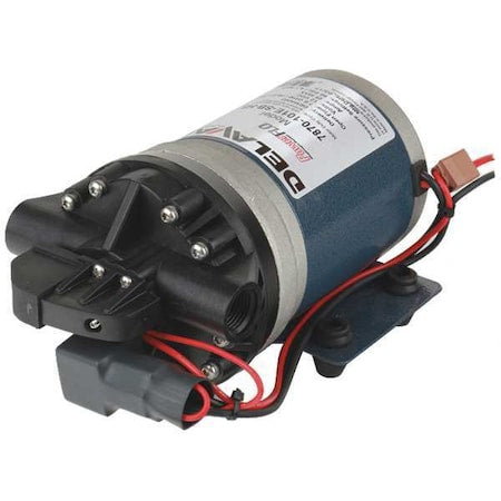 Delavan Fluid Power 7870-101E-SB-HS Diaphragm Pump, Polypropylene, Santoprene, 12V DC, 7.0 GPM
