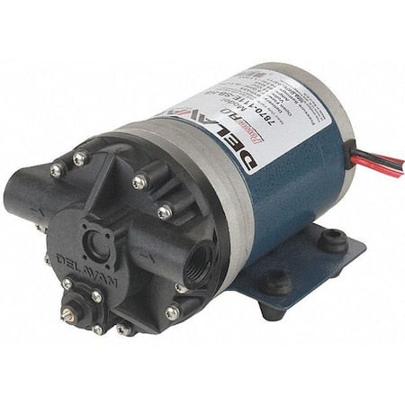 Delavan Fluid Power 7870-111E-SB-HS Diaphragm Pump, Polypropylene, Santoprene, 12V DC, 7.0 GPM