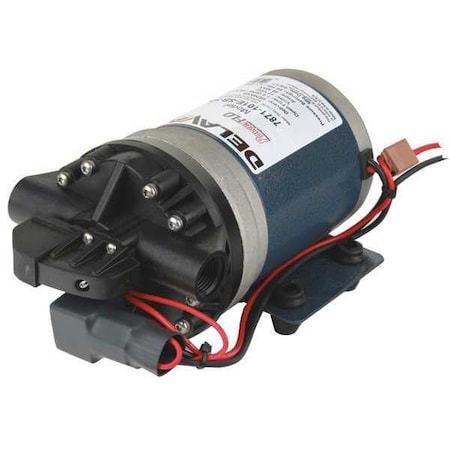 Delavan Fluid Power 7871-101E-SB-HS Diaphragm Pump, Polypropylene, Santoprene, 12V DC, 7.0 GPM