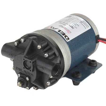 Delavan Fluid Power 7871-111E-SB-HS Diaphragm Pump, Polypropylene, Santoprene, 12V DC, 7.0 GPM