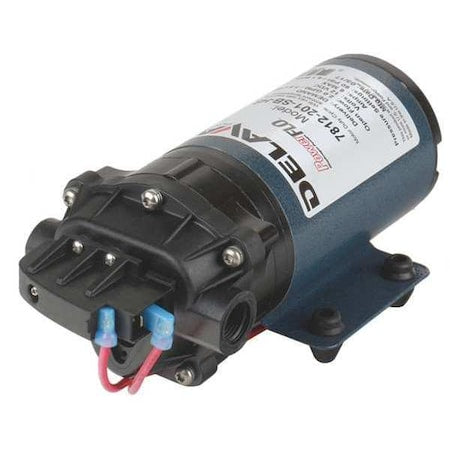 Delavan Fluid Power 7812-201-SB-HS Diaphragm Pump, Polypropylene, Air Operated, Santoprene, 12V DC, 2.0 GPM