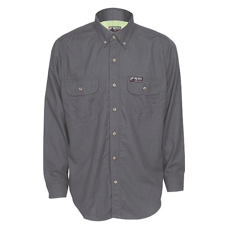 MCR Safety SBS1001X3T Men's Flame-Resistant Collared Shirt, 8.9 cal/sq cm, 3XL, Inherent Blend and Treated Cotton