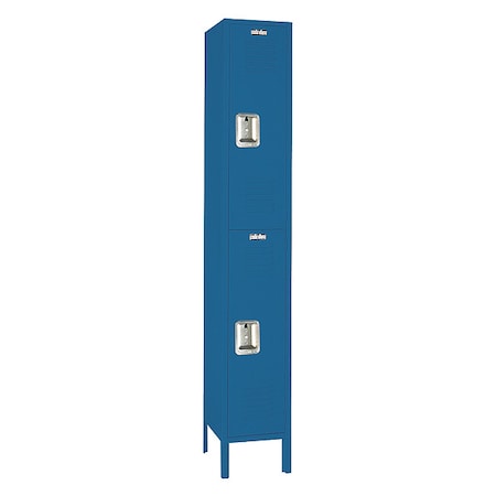 Lyon X6C5242SU Wardrobe Locker, 12 in W, 12 in D, 66 in H, (1) Wide, (2) Tier
