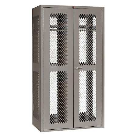 Lyon DD1100TA50G TA50 Gear Locker, (1) Tier, (1) Wide, Steel, Gray, Powder Coated Finish, 42 in W, 24 in D, 78 in H