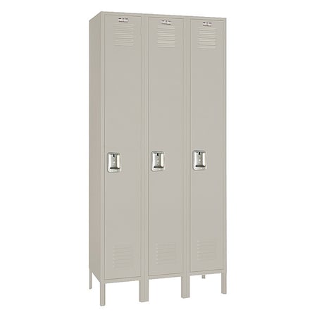 Lyon 7GC50223SU Wardrobe Locker, 36 in W, 18 in D, 66 in H, (1) Tier, (3) Wide