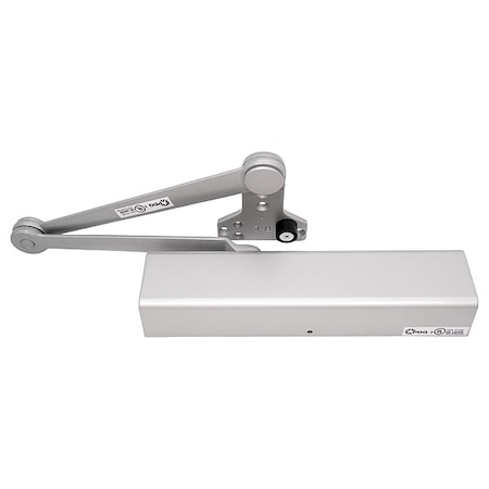 PDQ 5501 BC DS 689 Manual, Hydraulic, PDQ 5501, Full Cover Commercial Closer, Heavy Duty Interior and Exterior, Gray
