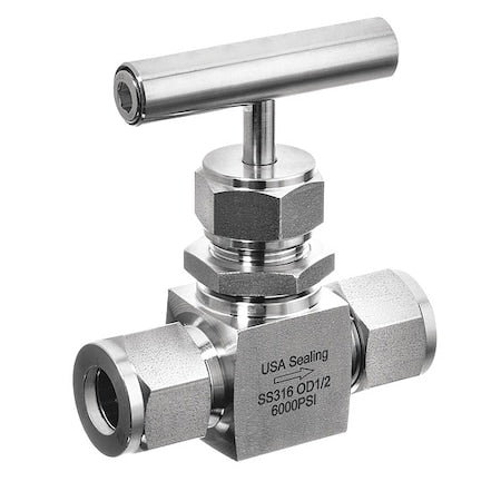 USA Industrials ZUSA-VLV-99 Needle Valve, Straight Fitting Style