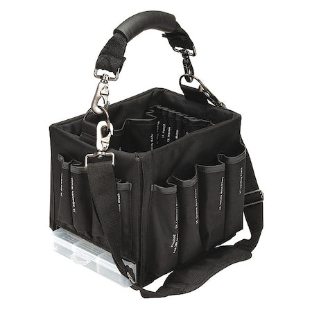 Flexcart FC-30TBNT Tool Bag, Black, Polyester, 42 Pockets