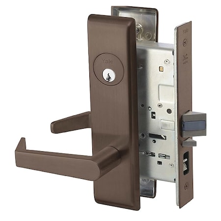 Assa Abloy Accentra 8807FL AUCN 613E RH LC Mortise Lockset, Mechanical, Entrance