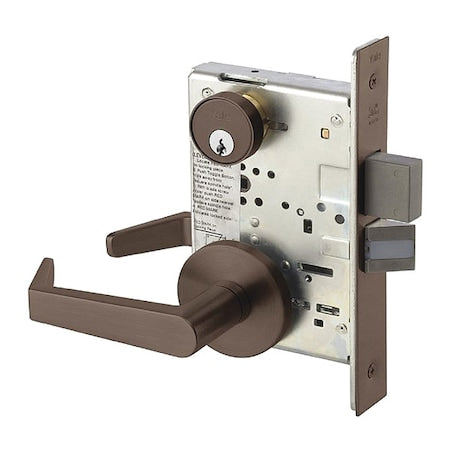 Assa Abloy Accentra 8822FL AUR 613E RH LC Mortise Lockset, Mechanical, Dormitory