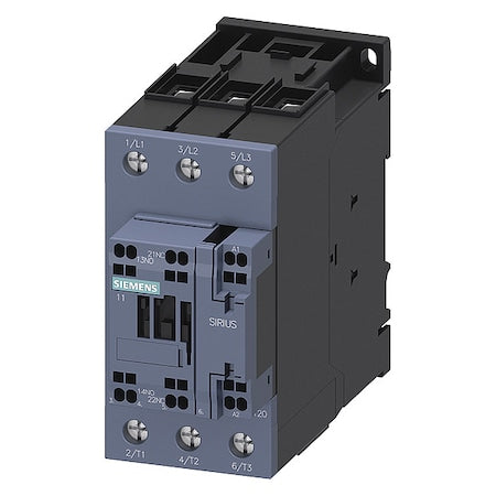 Siemens 3RT20363AK60 IECPowerContactor, NoReversing, 110/120V AC