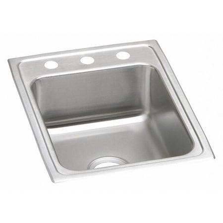Elkay LRAD1722553 Sink, Drop-In Mount, 3 Hole, 13.5