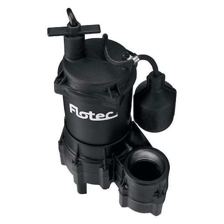 Pentair Flotec FPSE3200A Sewage Ejector Pump, 8 ft, 0.4 hp, 115V AC