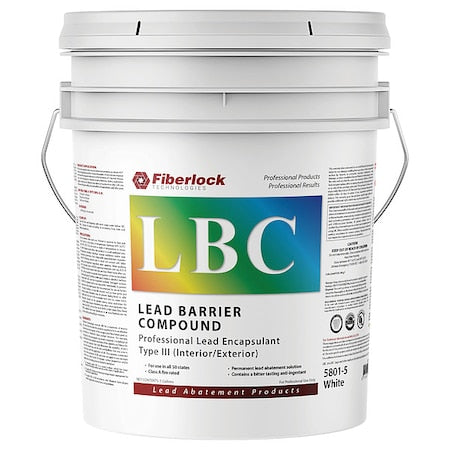 Fiberlock Technologies 5801-5 White Lead Barrier Compount