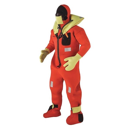 Kent Safety 154000-200-020-13 Immersion Suit, Intermediate, Orange