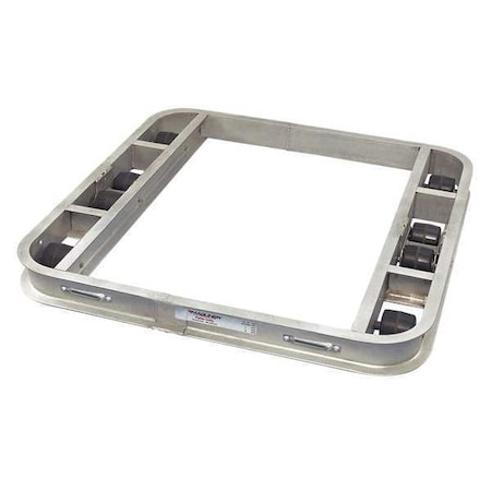 Magliner PDN363608 PalletDolly, 36 in, 36 in, Slvr, Aluminum, 6,000 lb