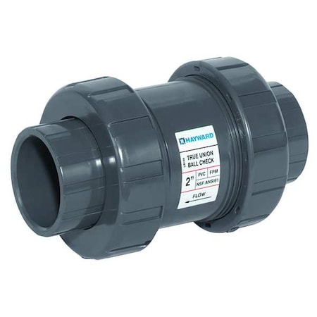 Hayward Flow Control TC10200STE Check Valve, True Union, Ball, 2