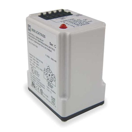 Schneider Electric 9050JCK70V24 Multifunction Time Delay Relay, Octal, 9 Functions 240V AC, DPDT