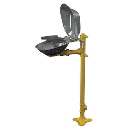 Bradley S19214DCFW Plumbed Eyewash, Floor Mount, Plumbed, 41 1/2 in H., 15 1/2 in W