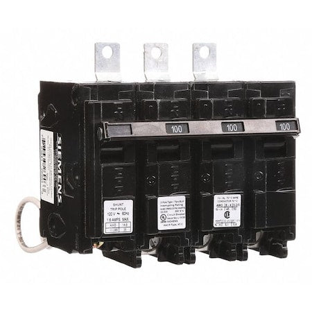 Siemens B3100H00S01 Miniature Circuit Breaker, BL Series, 100A, 3 Pole, 120/240V AC, 22kA at 240V AC