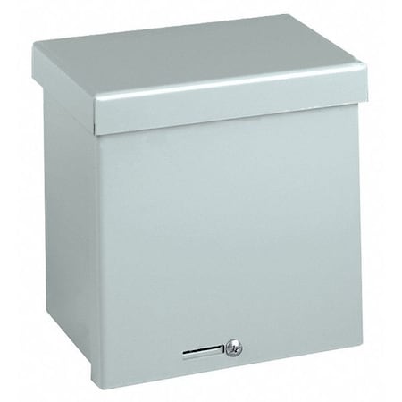 Wiegmann RSC151806GNK Padlockable Hasp Electrical Enclosures, 18 in H, 6 in D, 15 in W, 3R, Steel