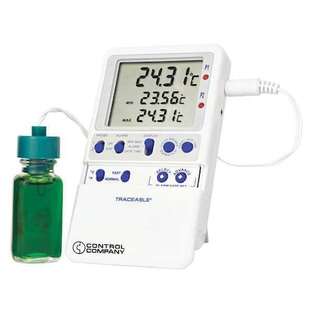Traceable 4238 Digital Thermometer, -58 Degrees to 158 Degrees F for Wall or Desk Use