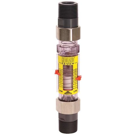 Hedland H629-607-R Flowmeter, 1 MNPT, 1-7 GPM