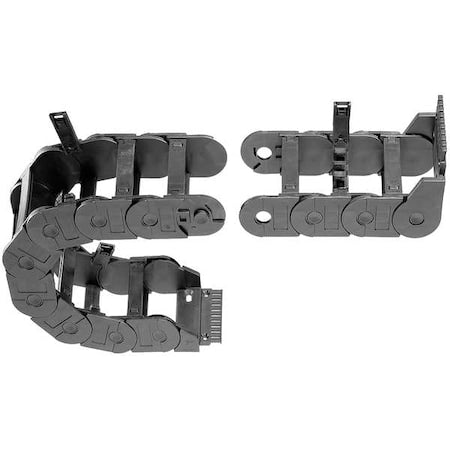 Igus 350-175-150-0-4 Cable Carrier, Med, Open, OW7.68In / 195 mm