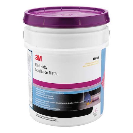 3M 00638060140383 Drum, 5 gal Container Size, Can, 16035, White