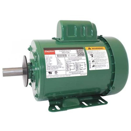 DAYTON 6K994 Extra High Torque Farm Duty Motor, Capacitor-Start, 1 HP, 115/230V AC, 1,725 Nameplate RPM