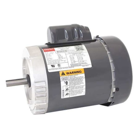 DAYTON 6K182BG Capacitor-Start General Purpose Motor, 1/2 hp HP, 115/208-230V AC Voltage, 56C Frame