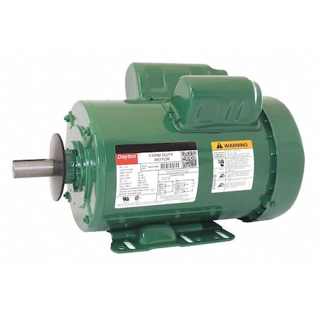 DAYTON 6K311 High Torque Farm Duty Motor, Capacitor-Start/Run, 1 1/2 HP, 115/230V AC, 1,725 Nameplate RPM