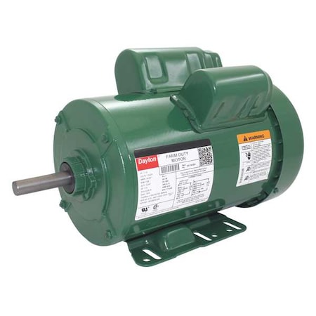 DAYTON 6K740 High Torque Farm Duty Motor, Capacitor-Start/Run, 1 1/2 HP, 115/230V AC, 1,725 Nameplate RPM