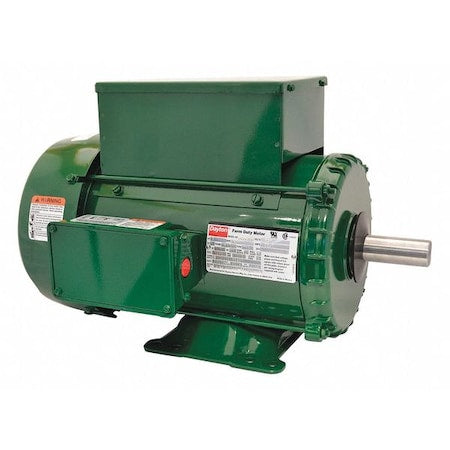 DAYTON 6K847 High Torque Farm Duty Motor, Capacitor-Start/Run, 5 HP, 230V AC, 1,740 Nameplate RPM, 182/4T Frame