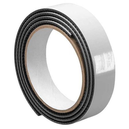 3M 1-10-SJ3540 Reclosable Fastener, Rubber Adhesive, 30 ft, 1 in W, Black