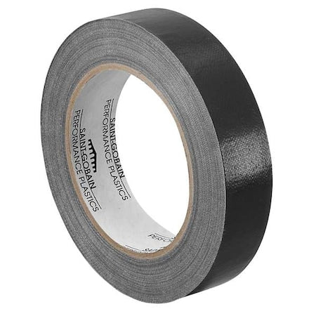 Tapecase 15D334 Cloth Tape, Black, 36 yd L, 1/2 in W