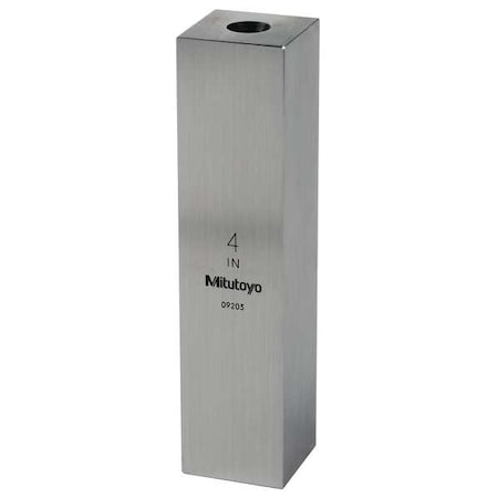 Mitutoyo 614204-531 Gage Block, Square, Steel, 4.00 In, ASME 0